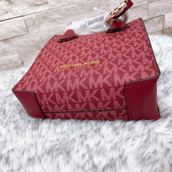 Michael Kors Mercer Extra-Small Logo and Leather Crossbody Bag - Picture 4 of 7